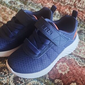 Skechers Navy and Orange Kids Sneakers
